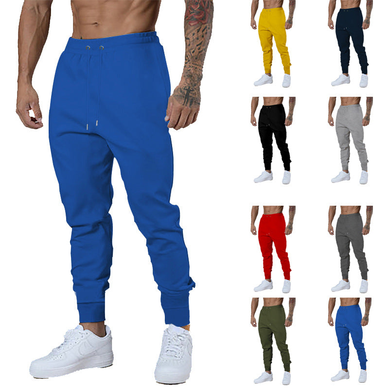 Men's Slim-Fit Jogging Pants with Elastic Waistband and Ribbed Cuffs Mune Fashion