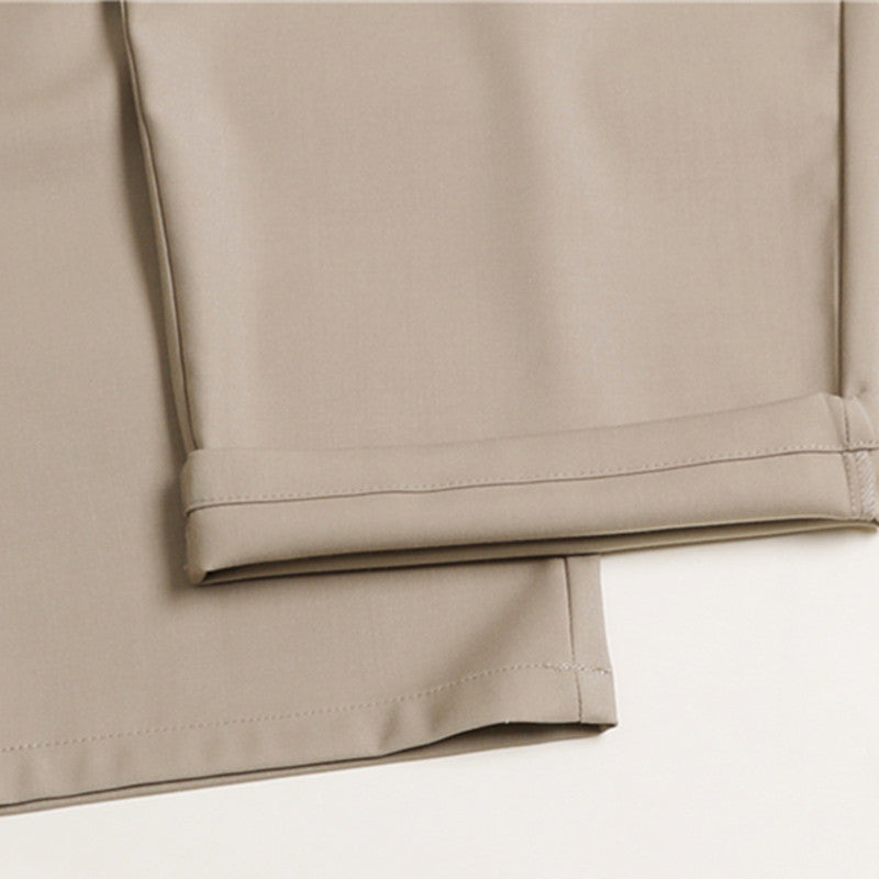 Women's Palazzo Pants with High Waist, Pleats and Elastic Waistband Mune Fashion