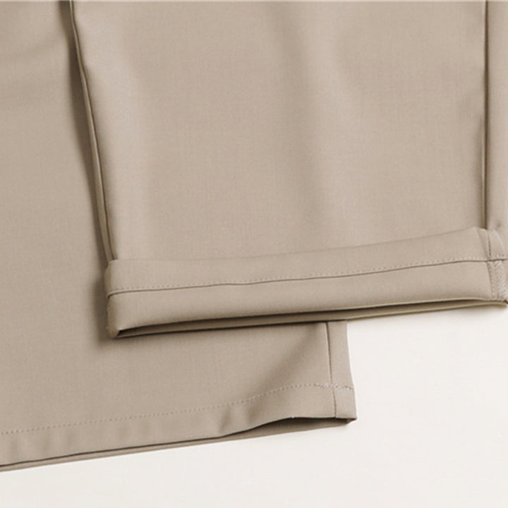 Women's Palazzo Pants with High Waist, Pleats and Elastic Waistband Mune Fashion