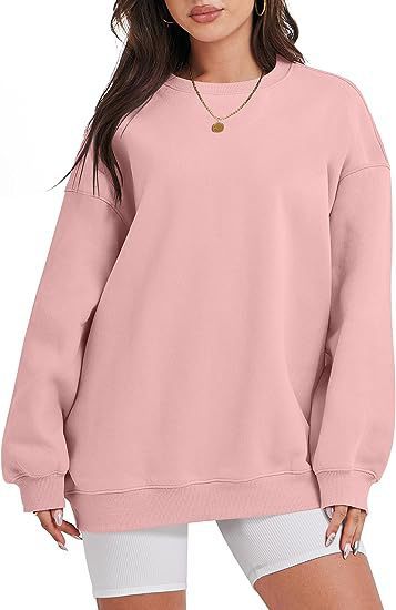 Women's oversized sweatshirt with dropped shoulders and brushed inner lining Mune Fashion