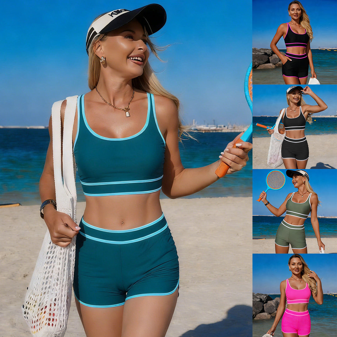 Women's sports bikini set with adjustable straps and high waistband Mune Fashion