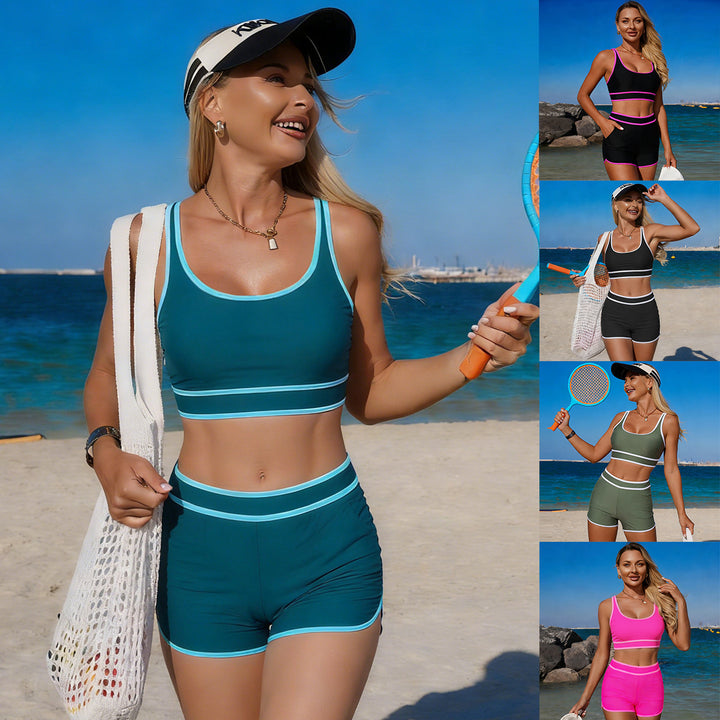 Women's sports bikini set with adjustable straps and high waistband Mune Fashion