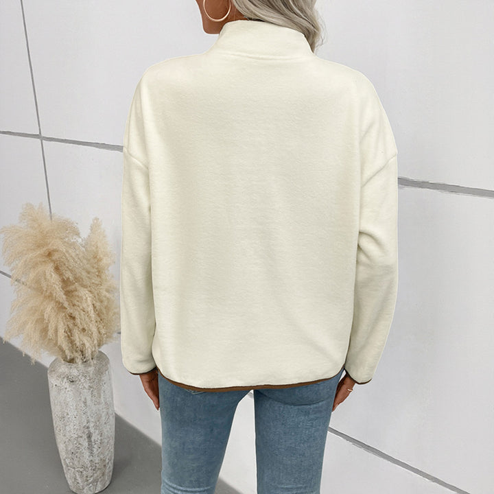 Women Cozy Women's Jacket with Contrasting Details Mune Fashion