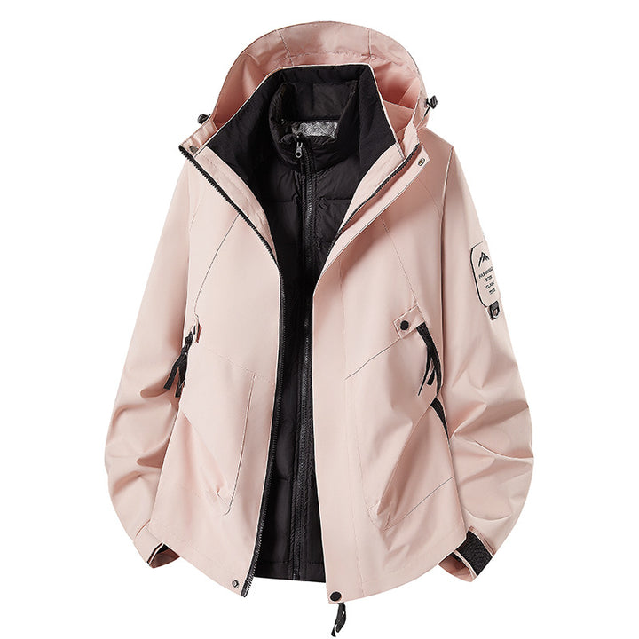 Men's Two-in-One Weather Protection Jacket with Removable Padded Vest and Adjustable Hood Mune Fashion