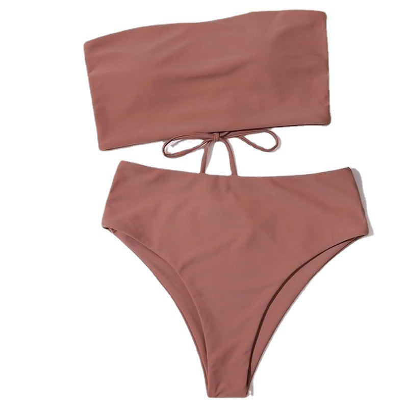 Women's High Waist Bandeau Bikini Mune Fashion