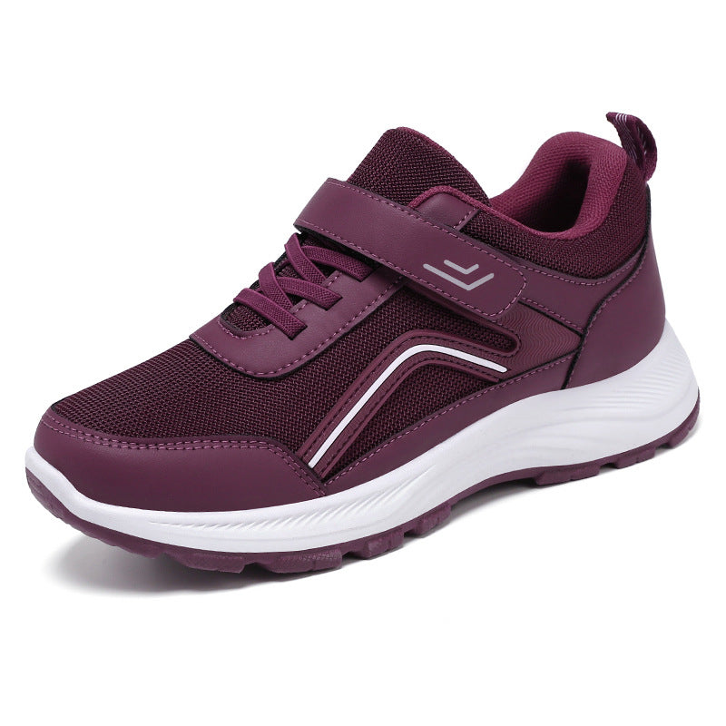 Ladies' nano comfort everyday sneakers with Velcro strap, padded shaft and shock-absorbing lightweight sole Mune Fashion