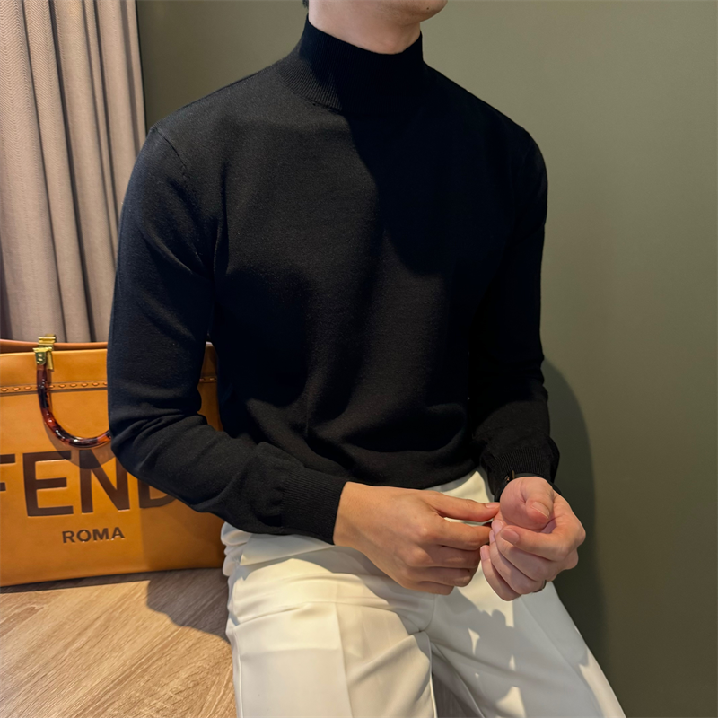 Men's Elegant Knit Jacket with V-Neck and Button Closure Mune Fashion