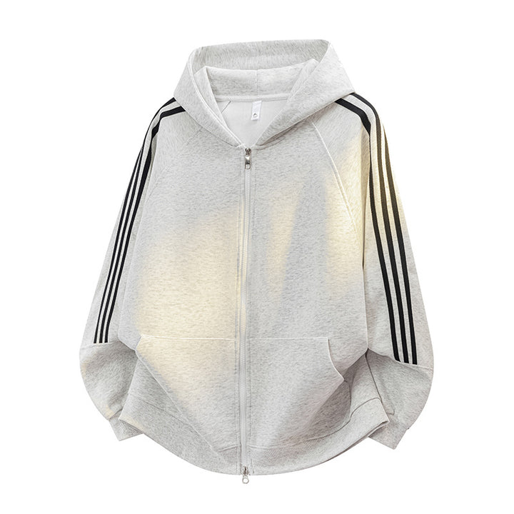 Women's sporty hoodie with practical zipper