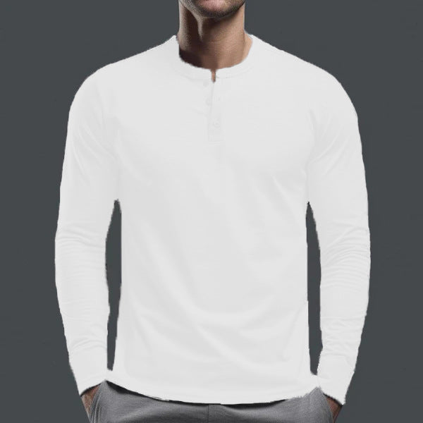 Men's long-sleeve shirt with button placket and slim fit Mune Fashion