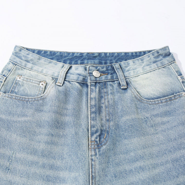 Women High Waist Wide Cut Straight Jeans made from Vintage Denim Mune Fashion
