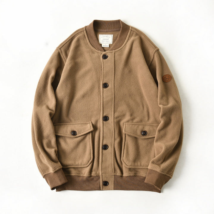 Men's fleece jacket with practical pockets Mune Fashion