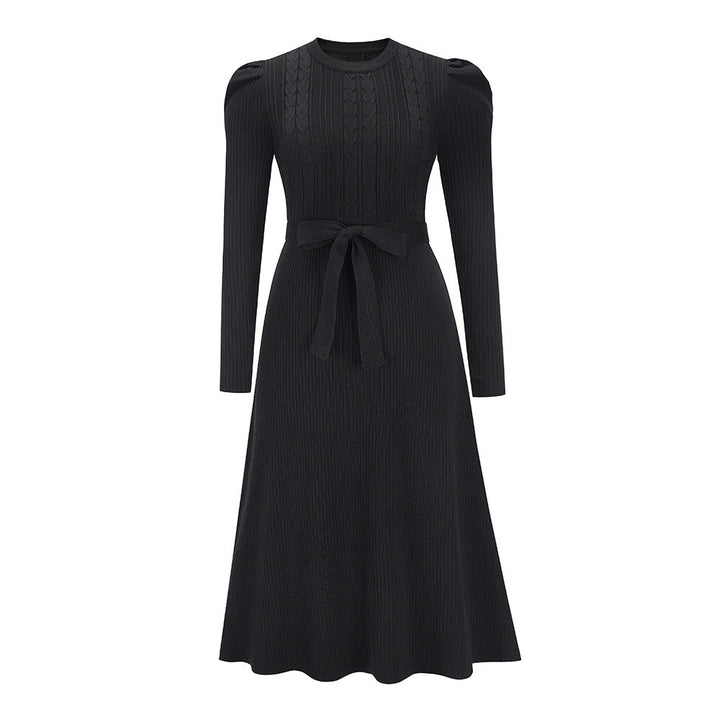 Mune | Knitted Midi Dress with Round Neckline