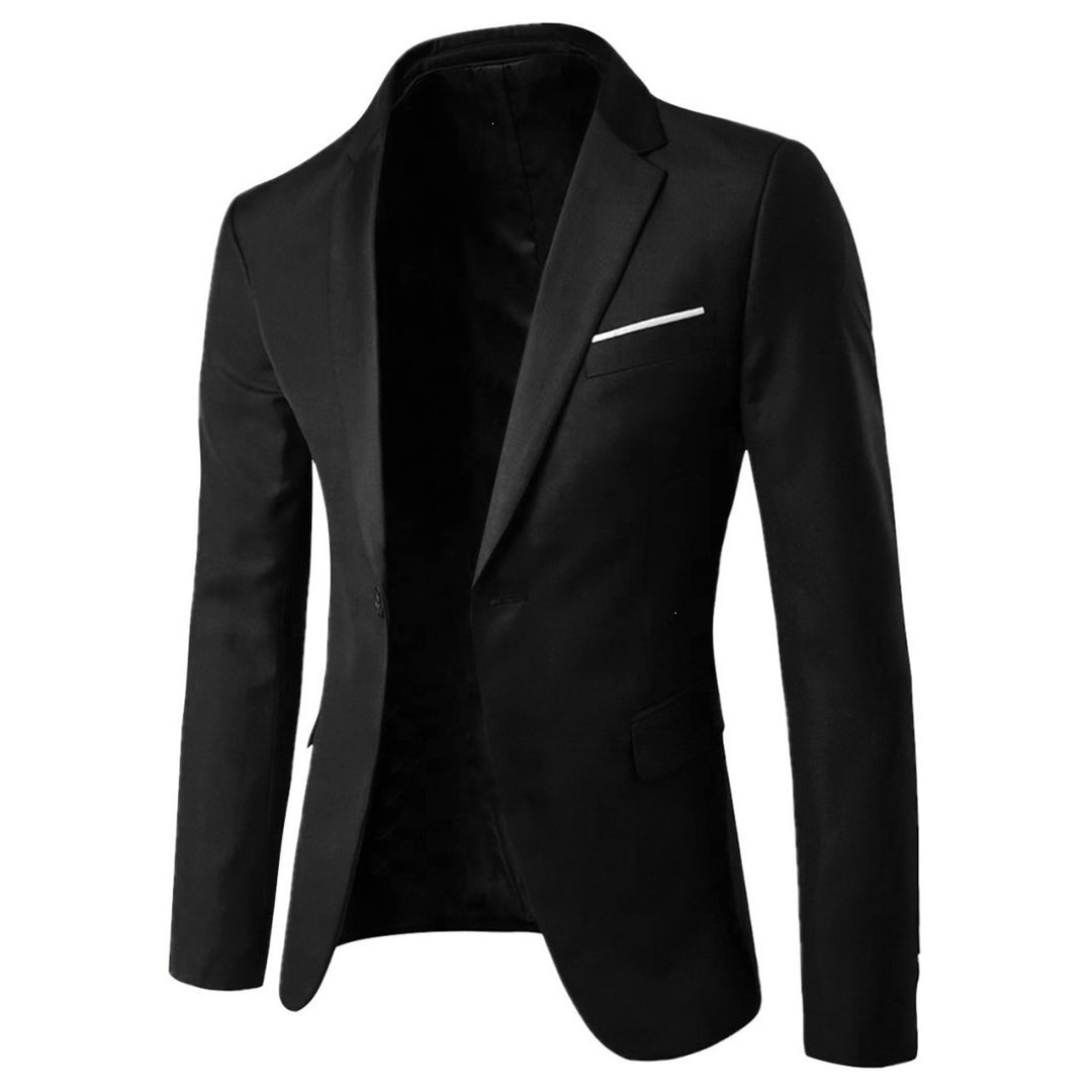 Men's tailored suit blazer with narrow lapels and single-breasted cut Mune Fashion