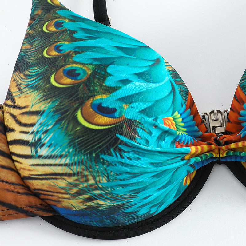 Women's exciting bikini set with exquisite pattern Mune Fashion