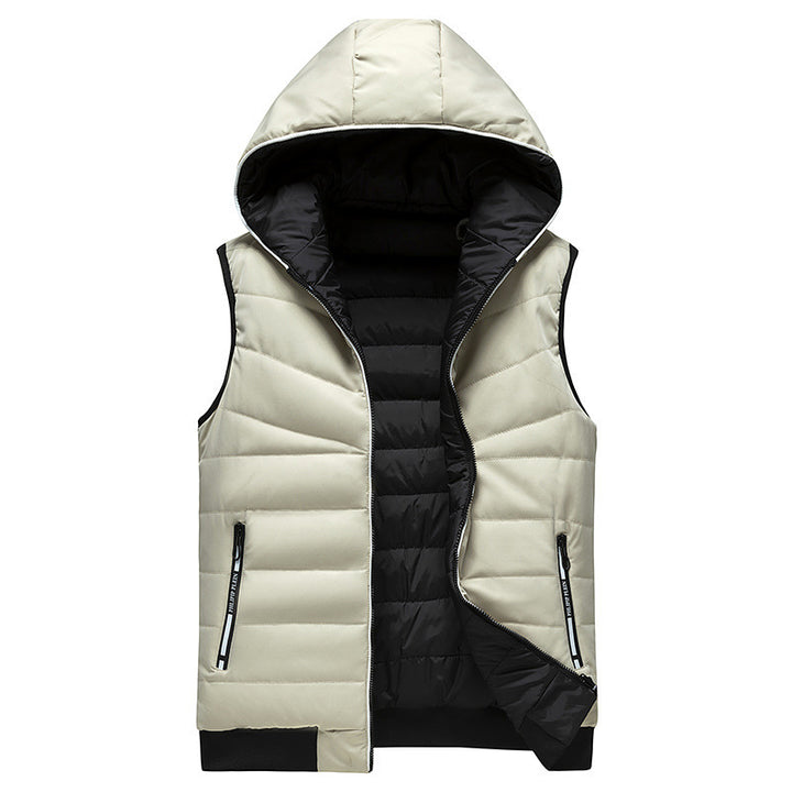 Women's Practical Padded Vest with Hood Mune Fashion