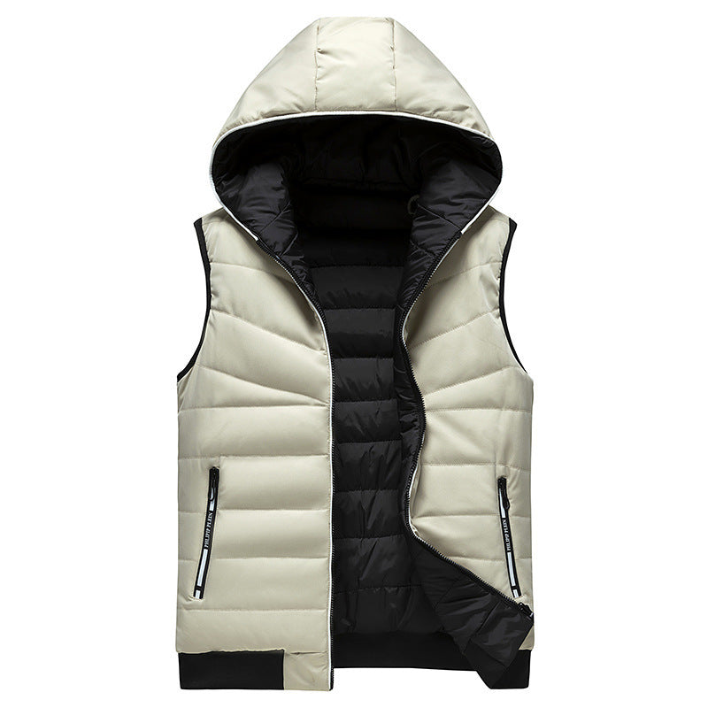 Women's Practical Padded Vest with Hood Mune Fashion