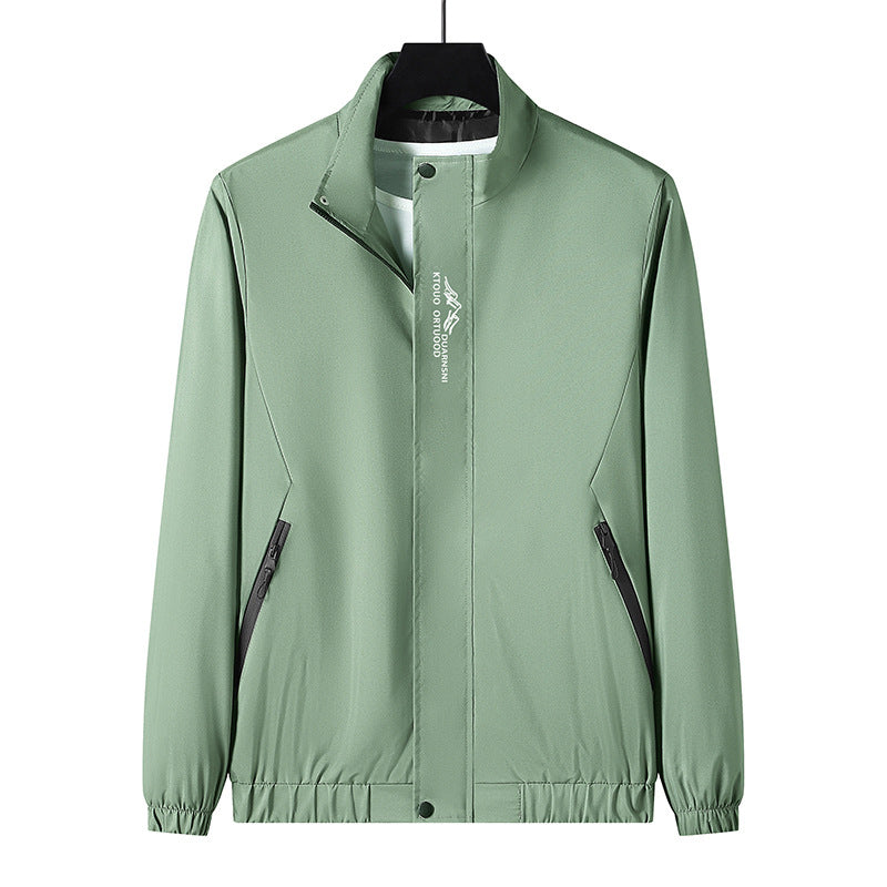 Men's Lightweight Sports Jacket with High Collar Mune Fashion