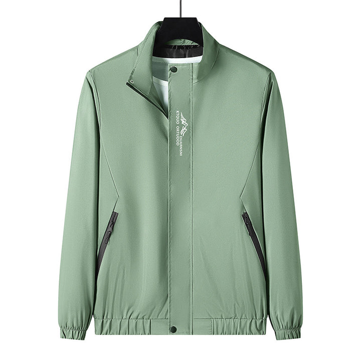 Men's Lightweight Sports Jacket with High Collar Mune Fashion