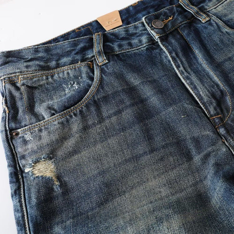 Men's Fashion Destroyed Jeans Mune Fashion