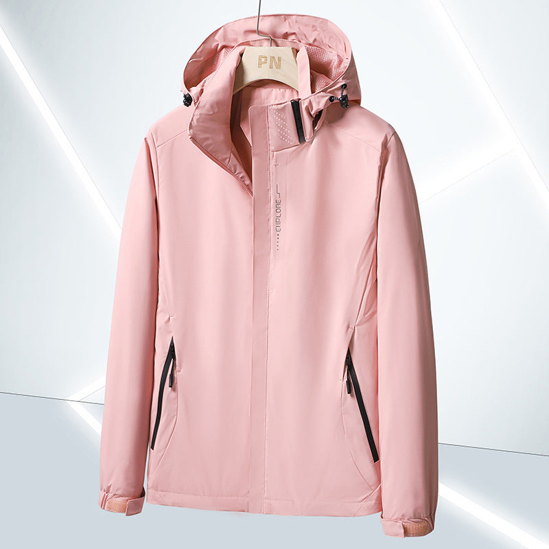 Men's Lightweight Softshell Functional Jacket with Breathable Mesh Lining and Adjustable Hood Mune Fashion