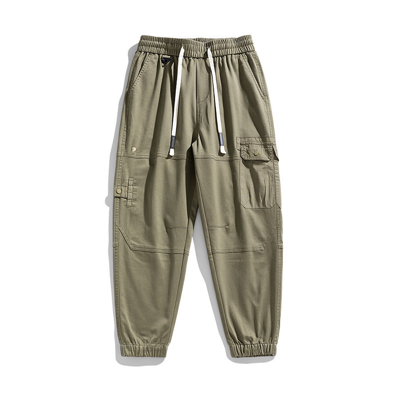 Men's Tactical Cargo Joggers with Elastic Comfort Waistband, Multi-Pocket Design and Knee Panels Mune Fashion