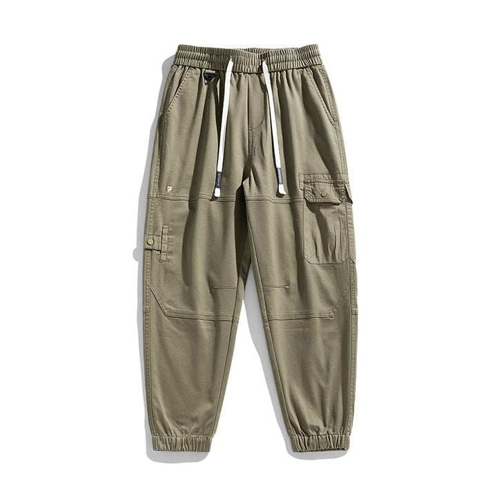 Men's Tactical Cargo Joggers with Elastic Comfort Waistband, Multi-Pocket Design and Knee Panels Mune Fashion