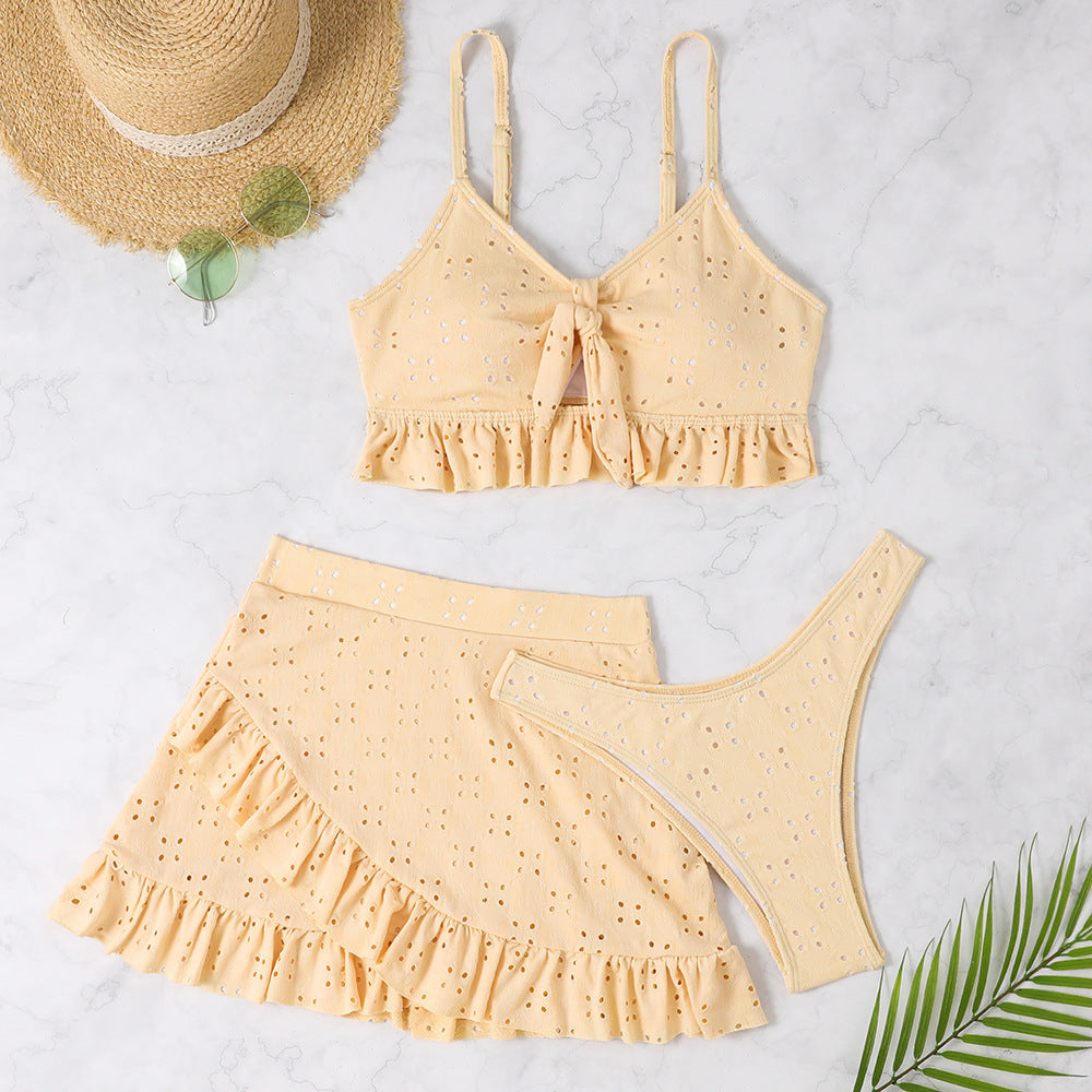 Women's Crop Top and Skirt Set with Playful Design Mune Fashion