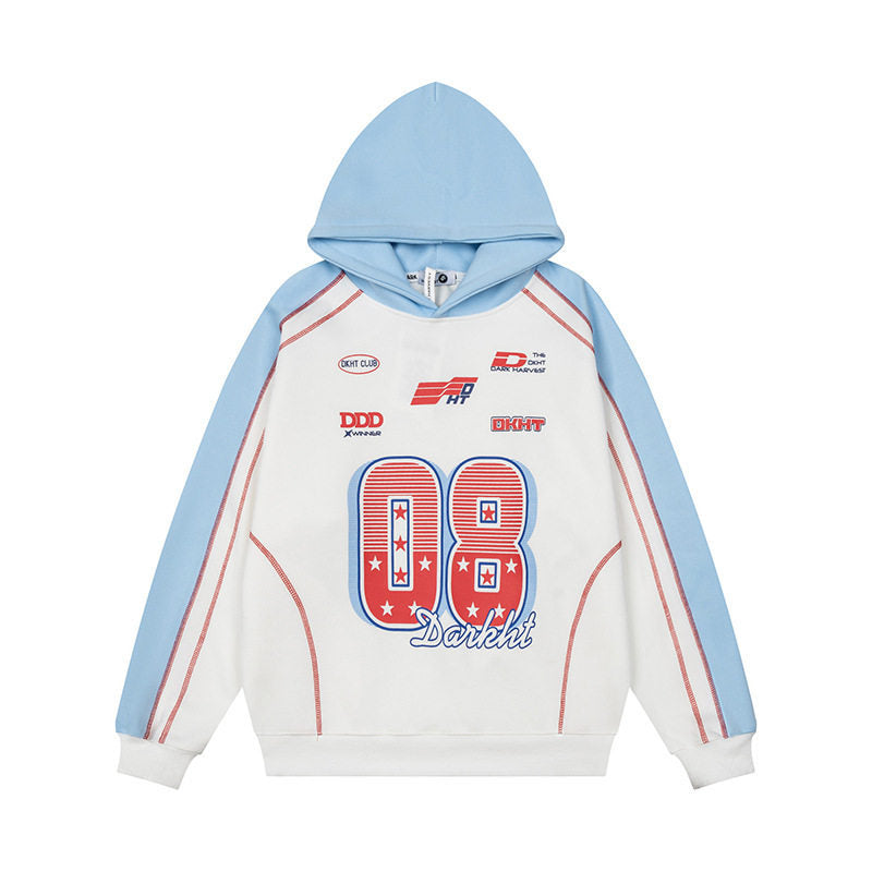 Women's Sportives Retro Sweatshirt with Graphic Print, Raglan Sleeves and Loose Fit Mune Fashion