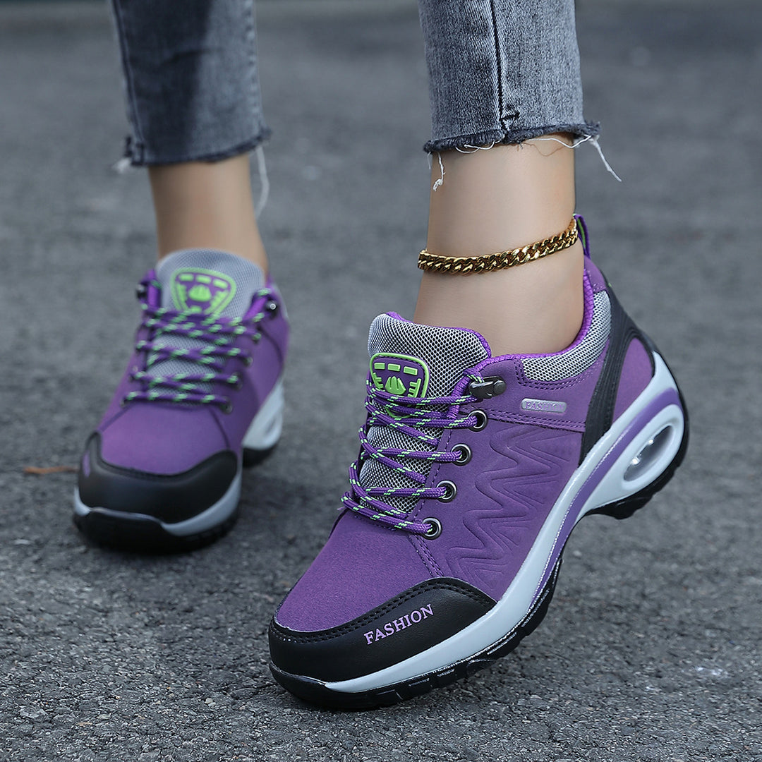 Ladies nan sporty wedge sneakers with padded air cushion sole Mune Fashion