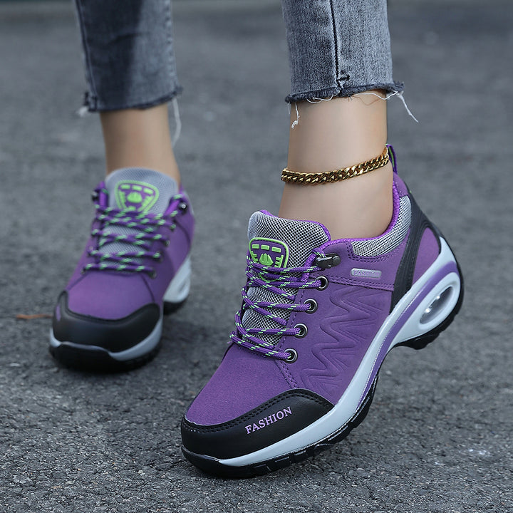 Ladies nan sporty wedge sneakers with padded air cushion sole Mune Fashion