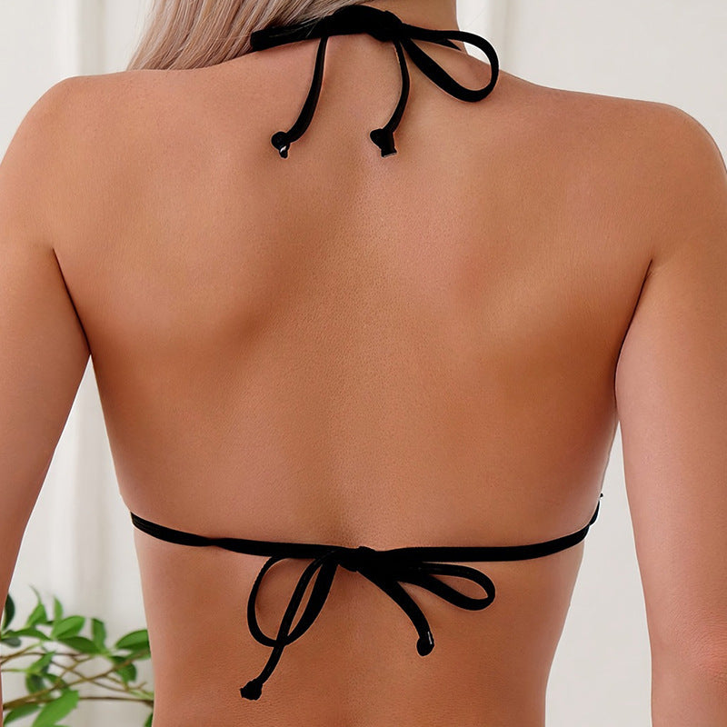 Women's Triangle Bikini with Elegant Jewelry Details Mune Fashion
