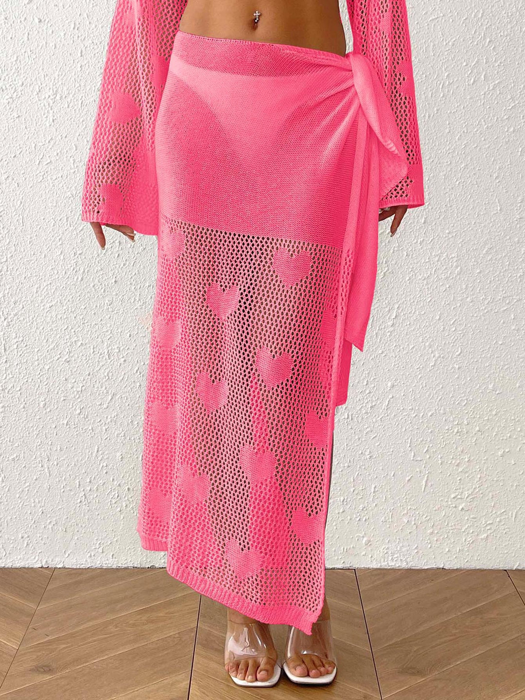Women's Transparent Crochet Beach Sarong Mune Fashion