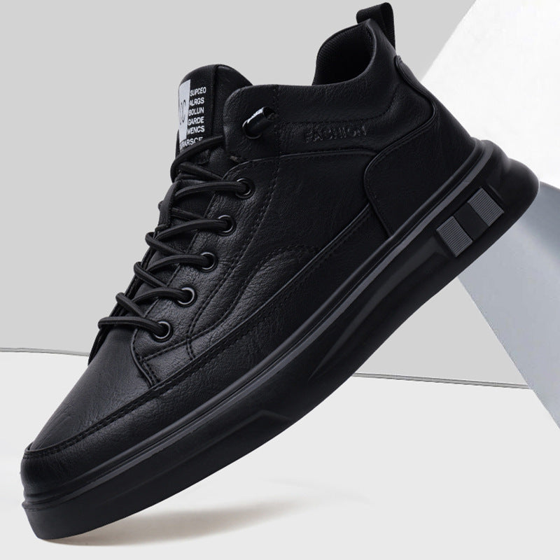 Women’s sporty leather sneakers with breathable sole Mune Fashion