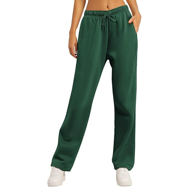 Ladies high-quality relaxed pants with a high waist, straight leg, and integrated side pockets Mune Fashion
