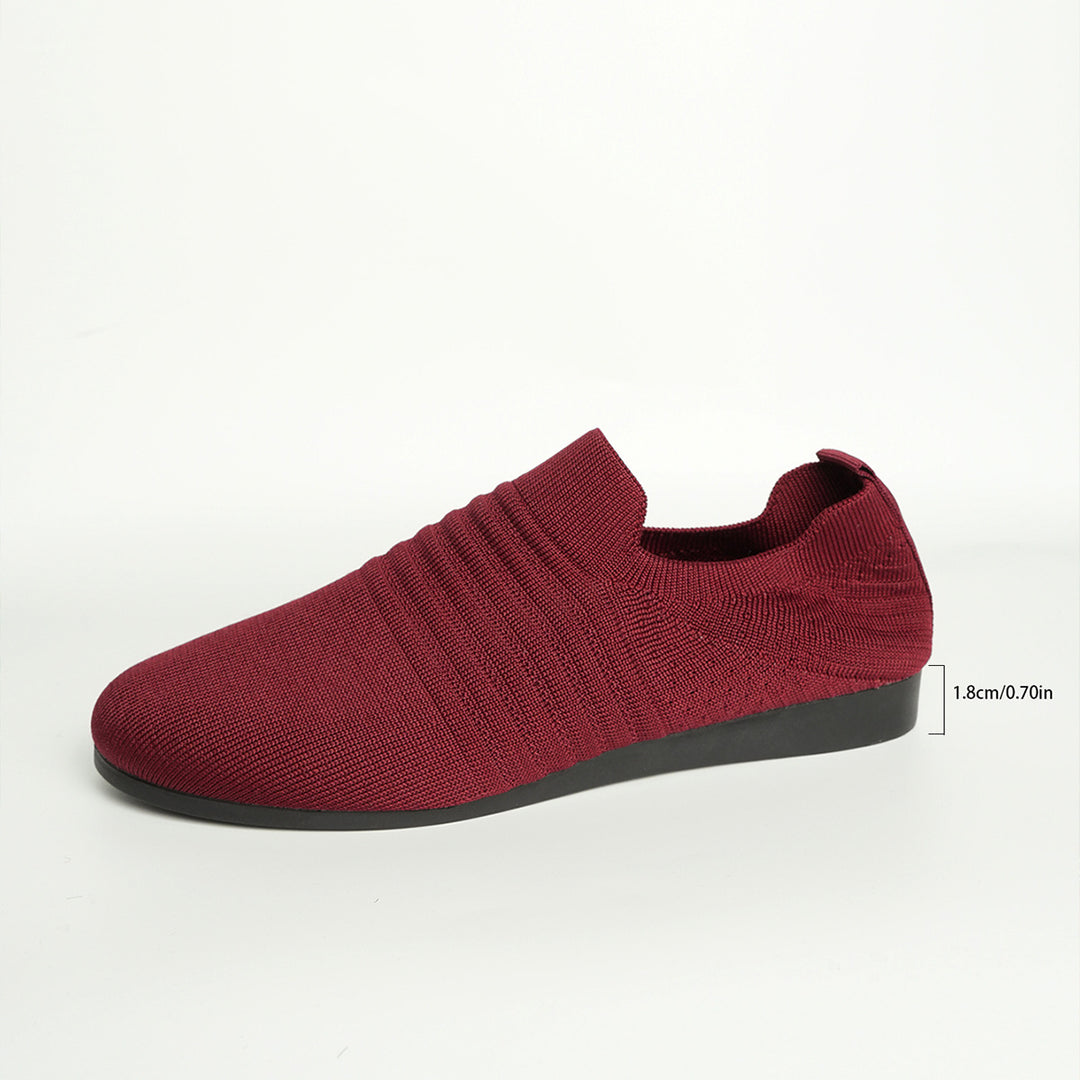 Men's breathable knit slip-on sneaker with elastic entry and padded comfort footbed Mune Fashion