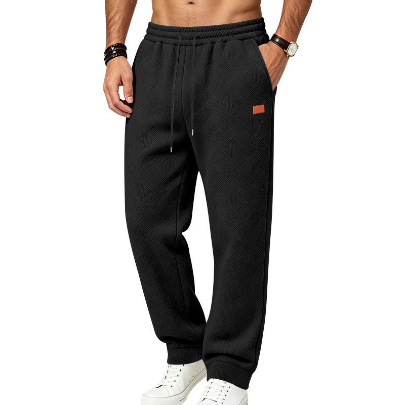 Men's Casual Structured Jogging Pants with Drawstring and Side Pockets Mune Fashion