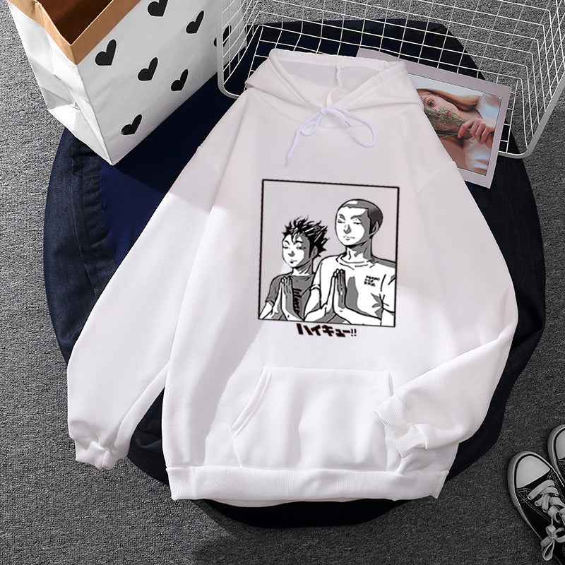 Women's soft hoodie with large manga panel print and kangaroo pocket Mune Fashion