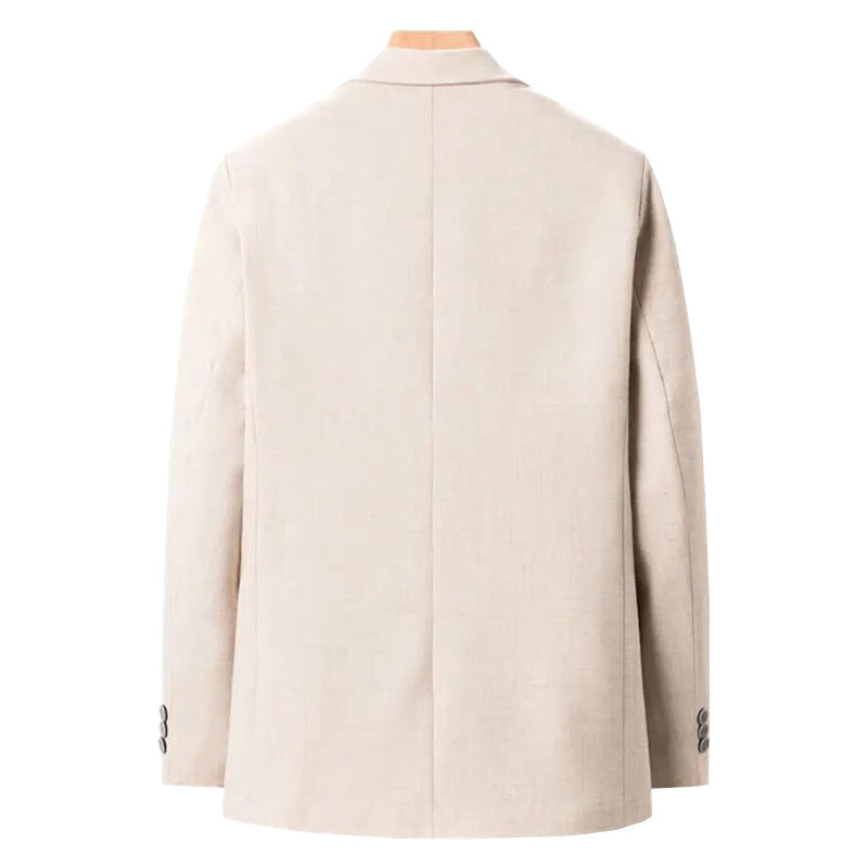 Men's lightweight half-lined summer blazer made of linen blend with tailored fit Mune Fashion