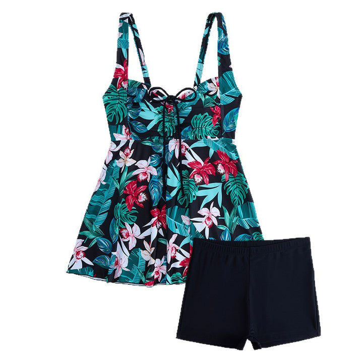 Women's tankini with floral top and shorts Mune Fashion