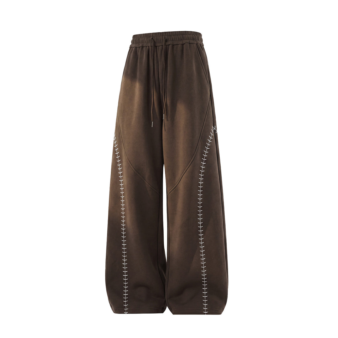 Unisex Extra wide Jogger Palazzo Pants with elastic waistband and contrast stitching Mune Fashion