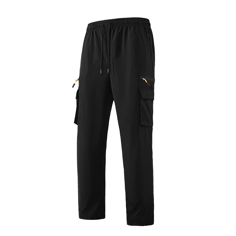 Men's Breathable Cargo Lounge Pants with Elastic Waistband, Drawstring & Multi-Pockets Mune Fashion