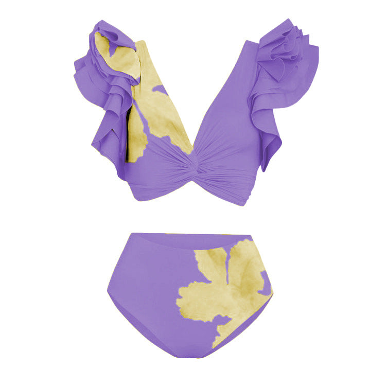 Women's bikini set with voluminous ruffles and asymmetrical design Mune Fashion