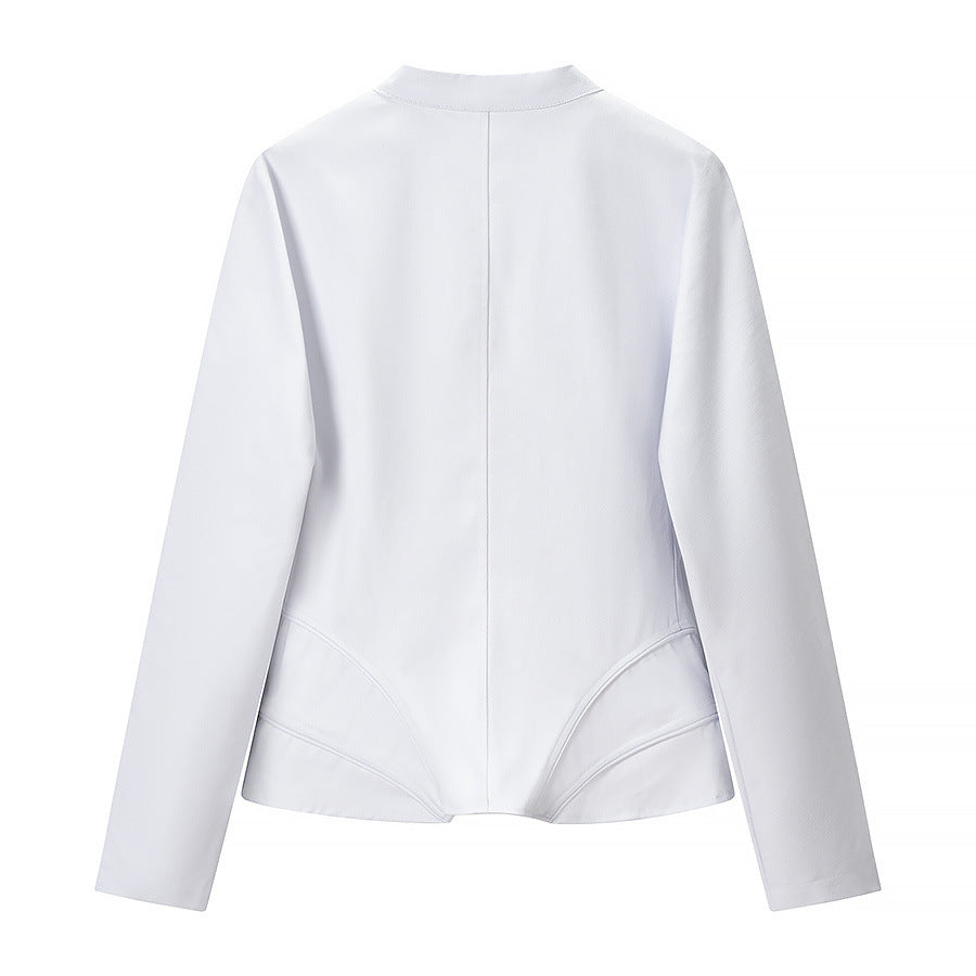 Ladies Shaping Corset Jacket with Tailored Cut and Stand-Up Collar Mune Fashion