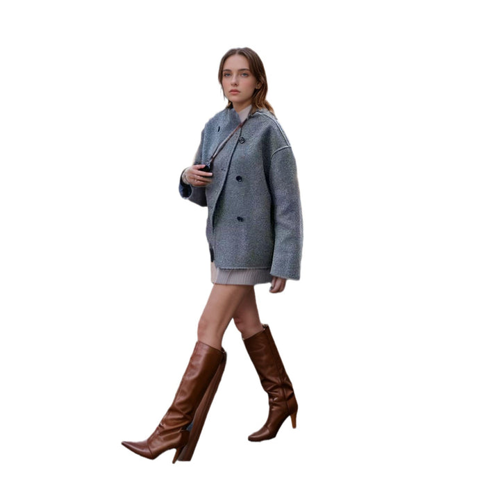 Women's Fashionable Oversized Wool Jacket