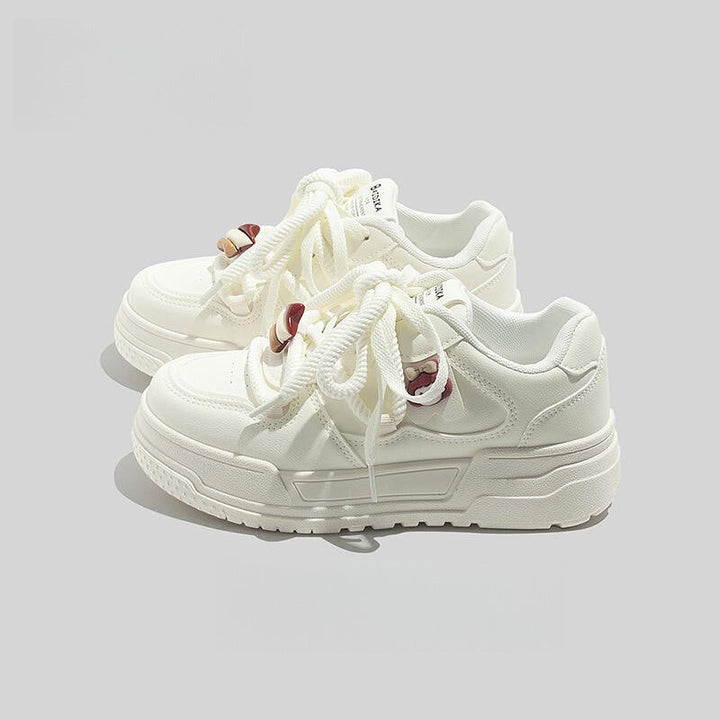 Women's Fashion Sneakers with Unique Lacing Details and Reinforced Sole Mune Fashion