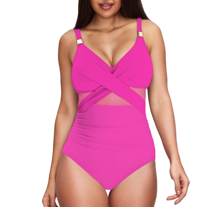 Women Elegant Jumpsuit with Transparent Inserts Mune Fashion