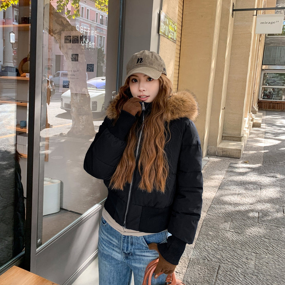 Warm Lightweight Quilted Detachable Hood Winter Jacket Women | Mune Fashion