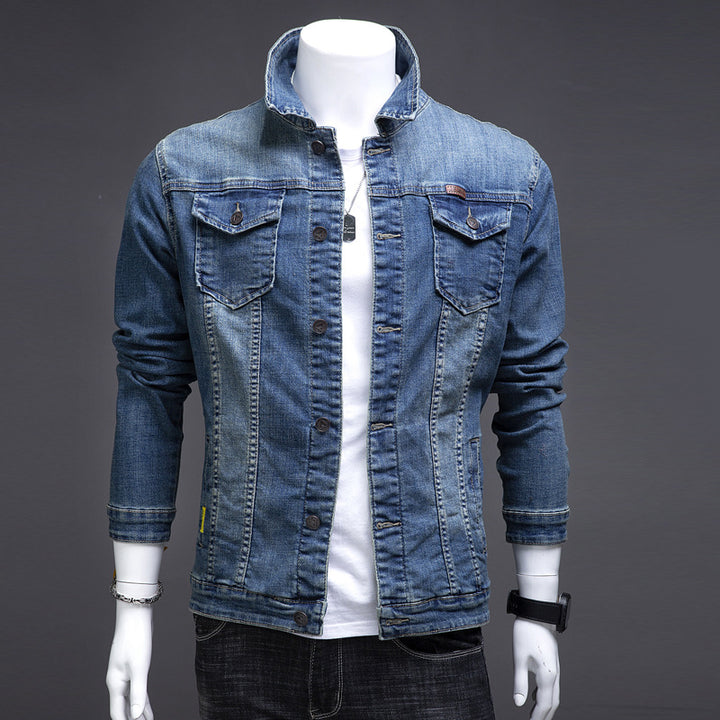 Men's Fashion Jeans Jacket with Chest Pockets Mune Fashion