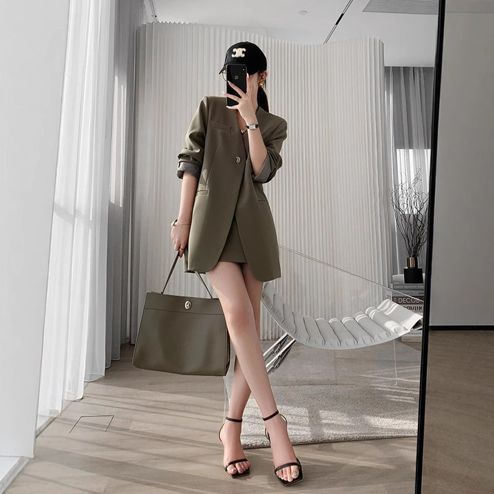 Women's Elegant Blazer with Skirt Mune Fashion