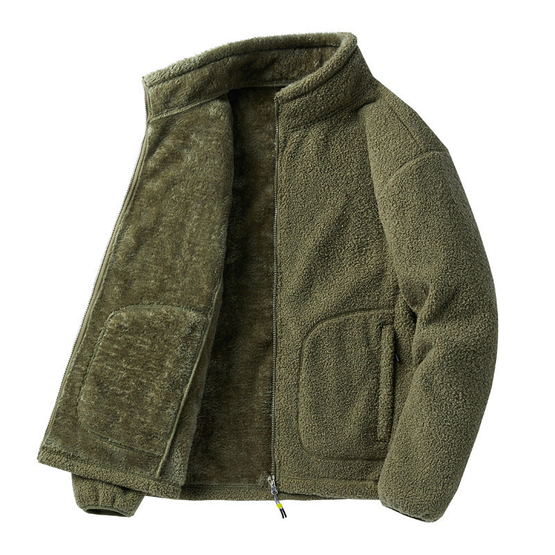 Women's Fleece Jacket with High Collar Mune Fashion